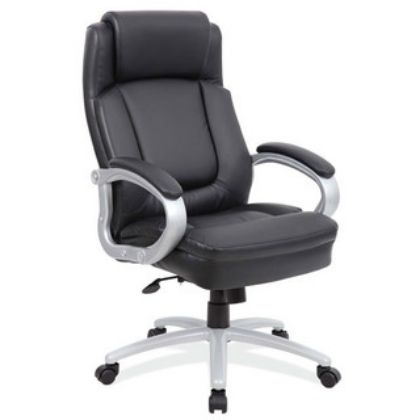 Picture of OfficeSource | Big & Tall | Executive Chair with Silver Heavy Duty Metal Base