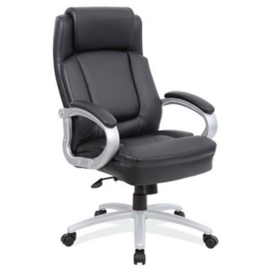 Picture of OfficeSource | Big & Tall | Executive Chair with Silver Heavy Duty Metal Base