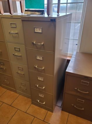 Picture of 4dr. letter size 15w x 28 1/2d x 52h Tan non locking