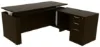 Picture of Executive L Shaped Sit Stand Desk with Drawers, Adjustable Height and Reversible Return