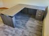 Picture of L Shaped Sit Stand Desk with Drawers and Reversible Return