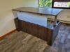 Picture of L Shaped Sit Stand Desk with Drawers and Reversible Return