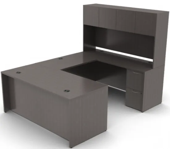 Picture of HON Mod U-Shaped Desk with Hutch  66"w x 96"l x 66"w 