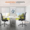 Picture of Sweetcrispy Home Office Managerial Executive Chair with Ergonomic Design, Mid-Back Mesh Swivel, Comfortable Lumbar Support, Comfy Arms for Bedroom,Study,Student, Black