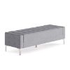Picture of OfficeSource Draper Bench with Metal Legs-Discontinued