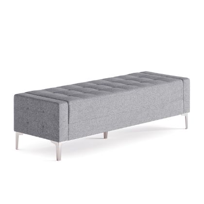 Picture of OfficeSource Draper Bench with Metal Legs-Discontinued