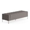Picture of OfficeSource Draper Bench with Metal Legs-Discontinued