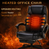 Picture of Massage Office Chair with Foot Rest 6 Points Vibration and Heat Home Office Desk Chairs for Heavy People 400lbs Reclining Managerial Chairs Ergonomic Executive Chair (Black)