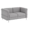 Picture of OfficeSource Madison Loveseat with Chrome Frame 