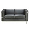 Picture of OfficeSource Madison Loveseat with Chrome Frame 