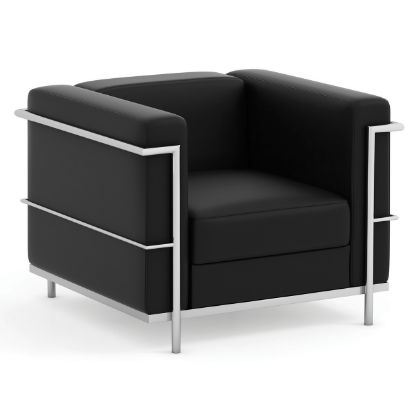 Picture of OfficeSource Madison Club Chair with Chrome Frame 