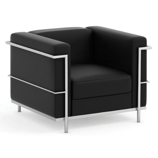 Picture of OfficeSource Madison Club Chair with Chrome Frame 