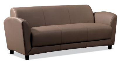 Picture of OfficeSource Manhattan Sofa with Black Wood Legs-Discontinued