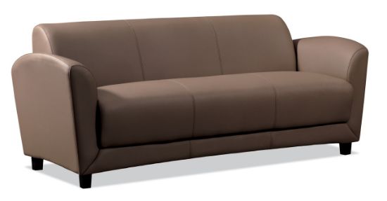 Picture of OfficeSource Manhattan Sofa with Black Wood Legs