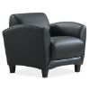 Picture of OfficeSource Manhattan Club Chair with Black Wood Legs
