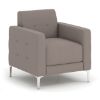 Picture of OfficeSource Draper Club Chair with Metal Legs-Discontinued