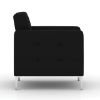 Picture of OfficeSource Draper Club Chair with Metal Legs-Discontinued