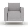 Picture of OfficeSource Draper Club Chair with Metal Legs-Discontinued