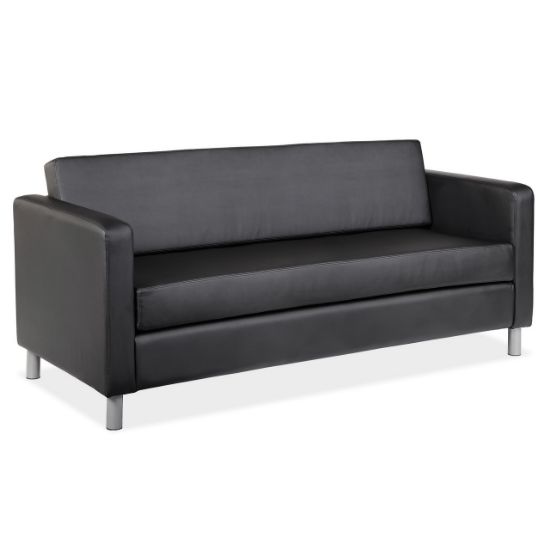 Picture of OfficeSource Define Sofa with Silver Metal Legs