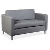 Picture of OfficeSource Define Loveseat with Silver Metal Legs