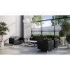 OfficeSource Define club chair with silver metal legs