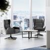 Picture of OfficeSource | Lincoln | High Back Upholstered Swivel Lounge Chair
