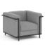 Picture of OfficeSource | Framed | Club Chair with Matte Black Metal Frame
