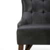 Picture of OfficeSource | Remington | Wingback Upholstered Lounge Chair Charcoal
