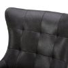 Picture of OfficeSource | Remington | Wingback Upholstered Lounge Chair Charcoal