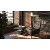 Picture of OfficeSource | Remington | Wingback Upholstered Lounge Chair Charcoal