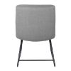 Picture of OfficeSource | Sutton | Upholstered Lounge Chair with Sled Base Light Gray Fabric w/ Black Frame