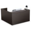 Picture of Executive L Shaped Reception Desk with Transaction Counter, Drawers and Locking Storage