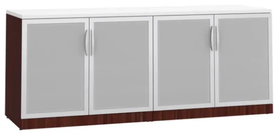 Picture of Office Storage Credenza with Glass Doors