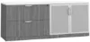 Picture of Office Storage Credenza with Glass Doors and File Drawers
