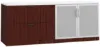 Picture of Office Storage Credenza with Glass Doors and File Drawers