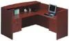 Picture of Executive L Shaped Reception Desk with Transaction Counter, Drawers and Locking Storage