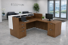 Picture of Modern Reception Desk with Transaction Counter, Storage & L-Shape Option