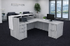 Picture of Modern Reception Desk with Transaction Counter, Storage & L-Shape Option
