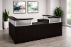 Picture of 2 Person Reception Desk with Acrylic Dividers and Storage