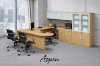 Picture of U-Shaped Executive Peninsula Desk with Hutch & Lateral File Storage