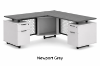 Picture of Modern L-Shaped Desk with Drawers – Industrial Office Desk with Storage