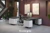 Picture of Modern U-Shaped Desk with Drawers – Industrial Office Desk with Storage