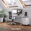 Customizable home office desk available in multiple finishes and sizes