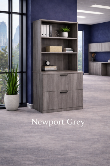 ateral File Cabinet with Bookcase Hutch | Choice Office Furniture