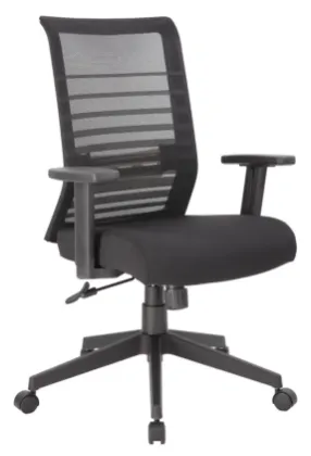 Picture of Mesh Back Office Chair with Lumbar Support – Ergonomic Adjustable Task Chair with Synchro-Tilt