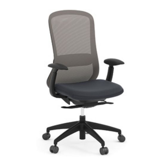 ergonomic mesh task chair with 4D adjustable arms