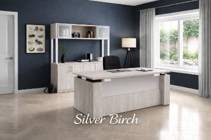 Picture of Height Adjustable Executive Desk with Storage