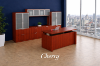 Picture of Height Adjustable Executive Desk with Storage, Hutch & Credenza