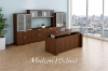 Picture of Height Adjustable Executive Desk with Storage, Hutch & Credenza