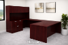 Picture of U-Shaped Executive Desk with Hutch, Storage and Cable Management